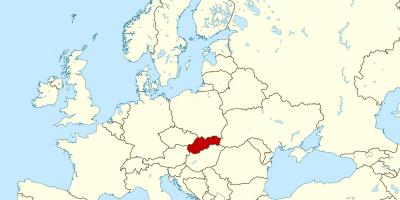 نقشه از اسلواکی نقشه اروپا