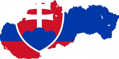 نقشه از اسلواکی پرچم